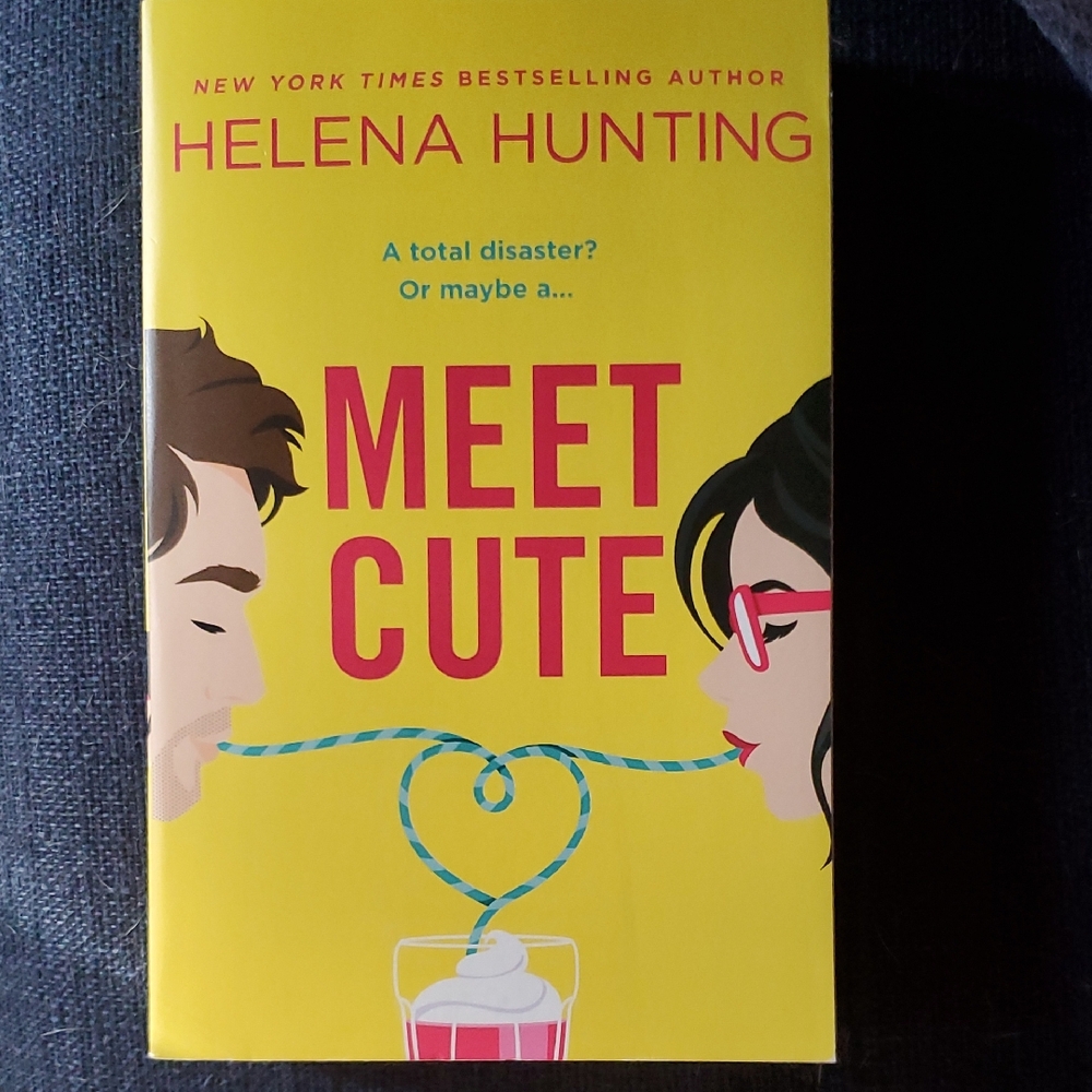 Helena Hunting "Meet Cute" Paperback - Bright Yellow Cover